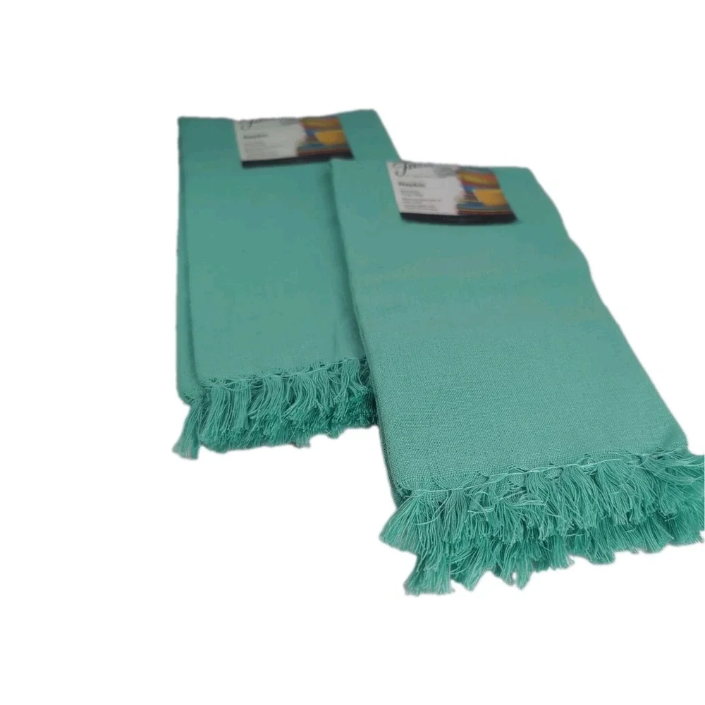 FIESTA Brand 2 Pack Kitchen Towels Teal 19
